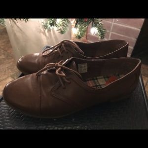 Brown loafers